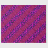Modern rosa Lila Glitzer Leopard Geschenkpapier (Flach)