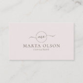 Modern rosa, Logo Visitenkarte (Vorderseite)