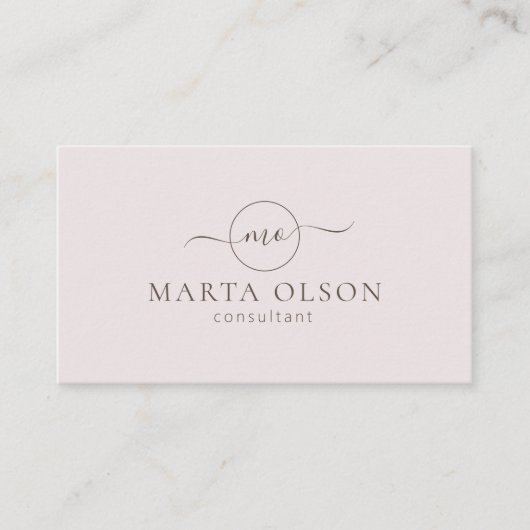 Modern rosa, Logo Visitenkarte (Vorderseite)