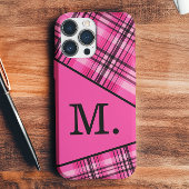 Modern rosa Monogramm Case-Mate iPhone Hülle