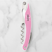 Modern rosa, monogramm, Kellerschraube Kellnermesser (Vorderseite)