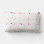 Modern rosa Moon Stars Muster Pillow Lendenkissen (Rückseite)