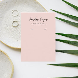 Modern rosa Ohrwurfhalter Visitenkarte