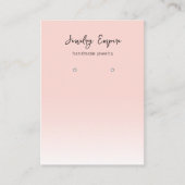 Modern rosa Ohrwurfhalter Visitenkarte (Vorderseite)