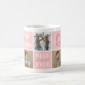 Modern rosa Oma FotoCollage Kaffeetasse (Mittel)