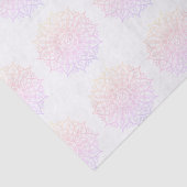 Modern rosa Orange Lila Ombre Mandala Decoupage Seidenpapier (Ausschnitt)