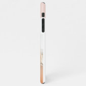 Modern rosa | Persönliches Foto Beste Freundschaft iPhone Hülle (Linke Seite)