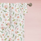 Modern rosa Rose Bud Blume Pattern Badhandtuch Set