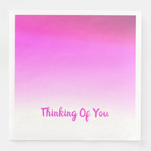 Modern rosa serviette (Vorderseite)