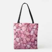 Modern rosa Stones Shopping Bag Tasche (Rückseite)