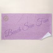 Modern rosa strandtuch (Vorderseite)