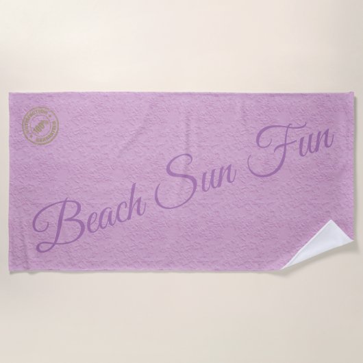 Modern rosa strandtuch (Vorderseite)