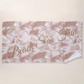 Modern rosa strandtuch (Vorderseite)