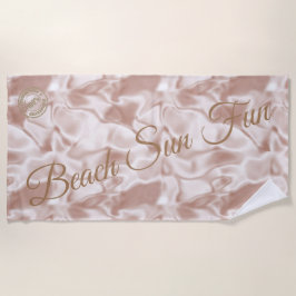 Modern rosa strandtuch