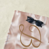 Modern rosa strandtuch (Beispiel)