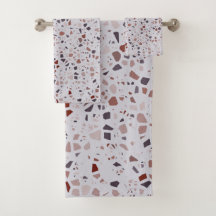 Modern rosa Terrazzo Print Pattern