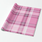 Modern rosa und blau Kariert Geschenkpapier (Ungerollt)