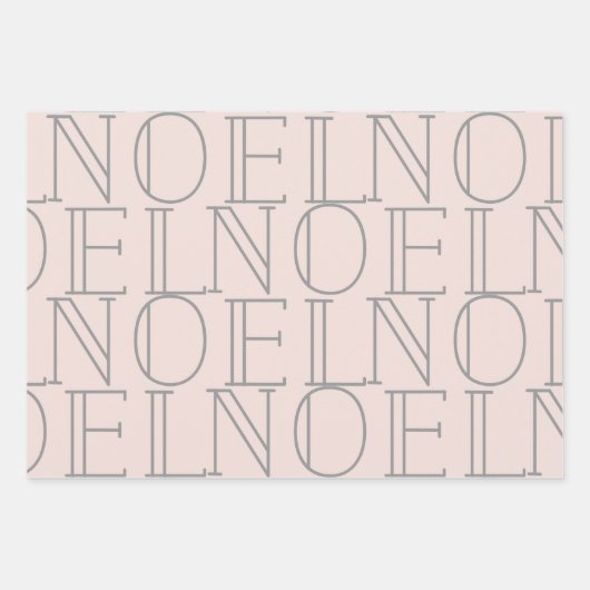 Modern rosa WEIHNACHTEN Wrapping Paper Sheets Geschenkpapier Set (Vorderseite 2)