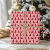 Modern rosa Weihnachtswrapping Paper Geschenkpapier