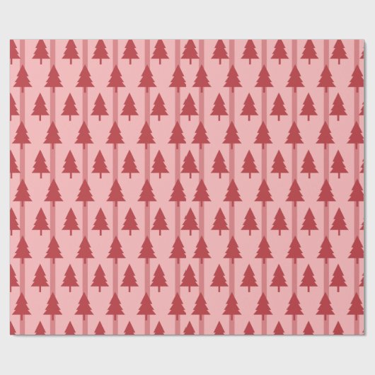 Modern rosa Weihnachtswrapping Paper Geschenkpapier (Flach)
