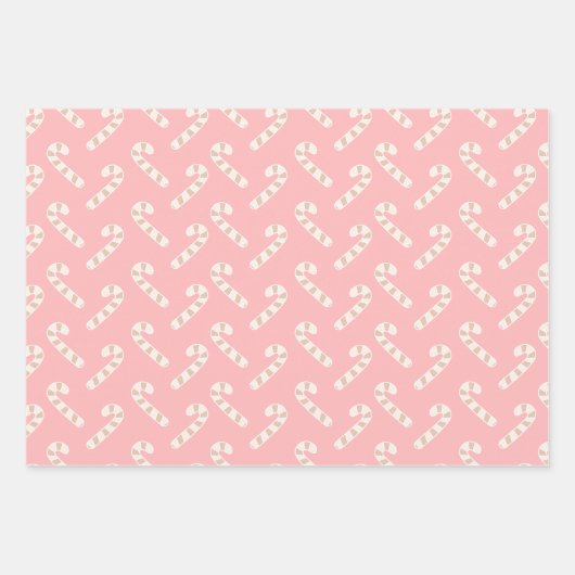 Modern rosa Weihnachtswrapping Paper Geschenkpapier Set (Vorderseite 3)
