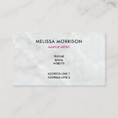 Modern rosafarbenes Blumenmotiv Visitenkarte (Rückseite)