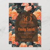 Modern Rose Fantasy Daughter’S Birthday Einladung (Vorne/Hinten)