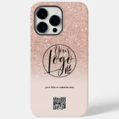 Modern Rose Gold Firmenlogo für Unternehmen Case-Mate iPhone Hülle (Rückseite)