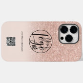 Modern Rose Gold Firmenlogo für Unternehmen Case-Mate iPhone Hülle (Rückseite (Horizontal))