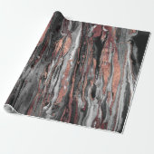 Modern rose gold gold abstract marbleized paint geschenkpapier (Ungerollt)