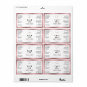 Modern Rose Gold Logo 2OZ Kosmetische Hautpflegefl (Vorne)