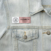 Modern Rose Gold Logo Namensschild (Beispiel)