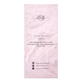 Modern Rose Marble Salon Service Menü (Vorne)