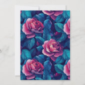 Modern Rose Petal 70Th Birthday Einladung (Rückseite)