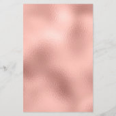 Modern Rosegold Glow Salon Price List Flyer (Hinten)