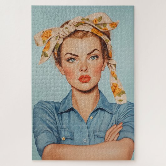 Modern Rosie Portrait Puzzle (Vertikal)