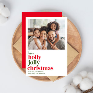 Modern Rot und Grün 1 Foto Weihnachten