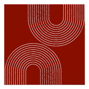 Modern rotes Design Poster