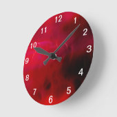 Modern rotes Design Runde Wanduhr (Winkel)