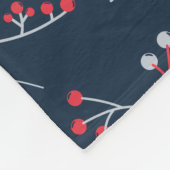 Modern rotes Pastellgraumuster Fleecedecke (Ecke)