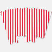 Modern rotes weißes Muster Geschenkschachtel (Ungeklappt)