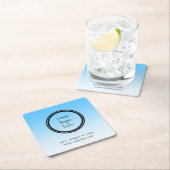 Modern Round Business Promotional Rechteckiger Pappuntersetzer (Vor Ort)