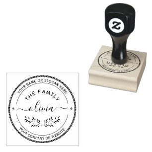MODERN Rubber-Briefmarke für Personalisierte Fir Gummistempel
