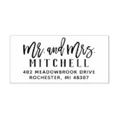 Modern Rücksendeadresse für Schrift Permastempel (Design)