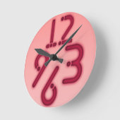 Modern Runde Wanduhr (Winkel)