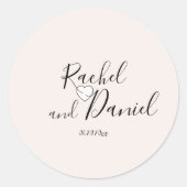 Modern Runder Aufkleber (Vorderseite)