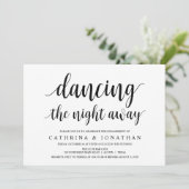 Modern Rustic, Black script, Engagement Party Einladung (Stehend Vorderseite)