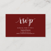 Modern Rustic, Burgund Script, Online-UAWG Begleitkarte (Vorderseite)