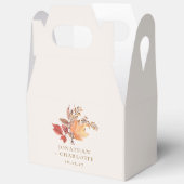 Modern Rustic Fall Boho Flower Wedding  Geschenkschachtel (Offen)