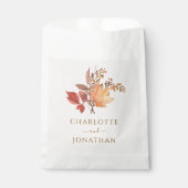 Modern Rustic Fall Boho Flower Wedding  Geschenktütchen (Vorderseite)